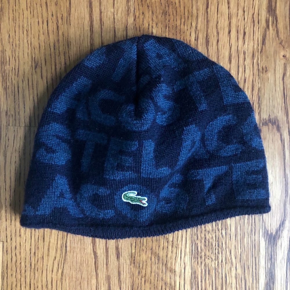 Lacoste Reversible Knit Beanie